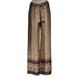 Cache Pant New Size 2/4 Removable Belt Animal Print Tribal 100% Poly NWT $108